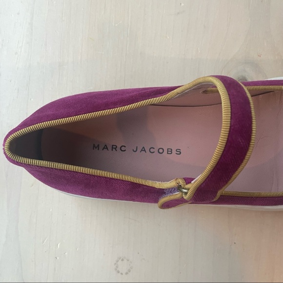 Marc By Marc Jacobs Velvet Mary Jane Tennis Shoes with Bow and Rubber Sole | 7.5 - Picture 7 of 9